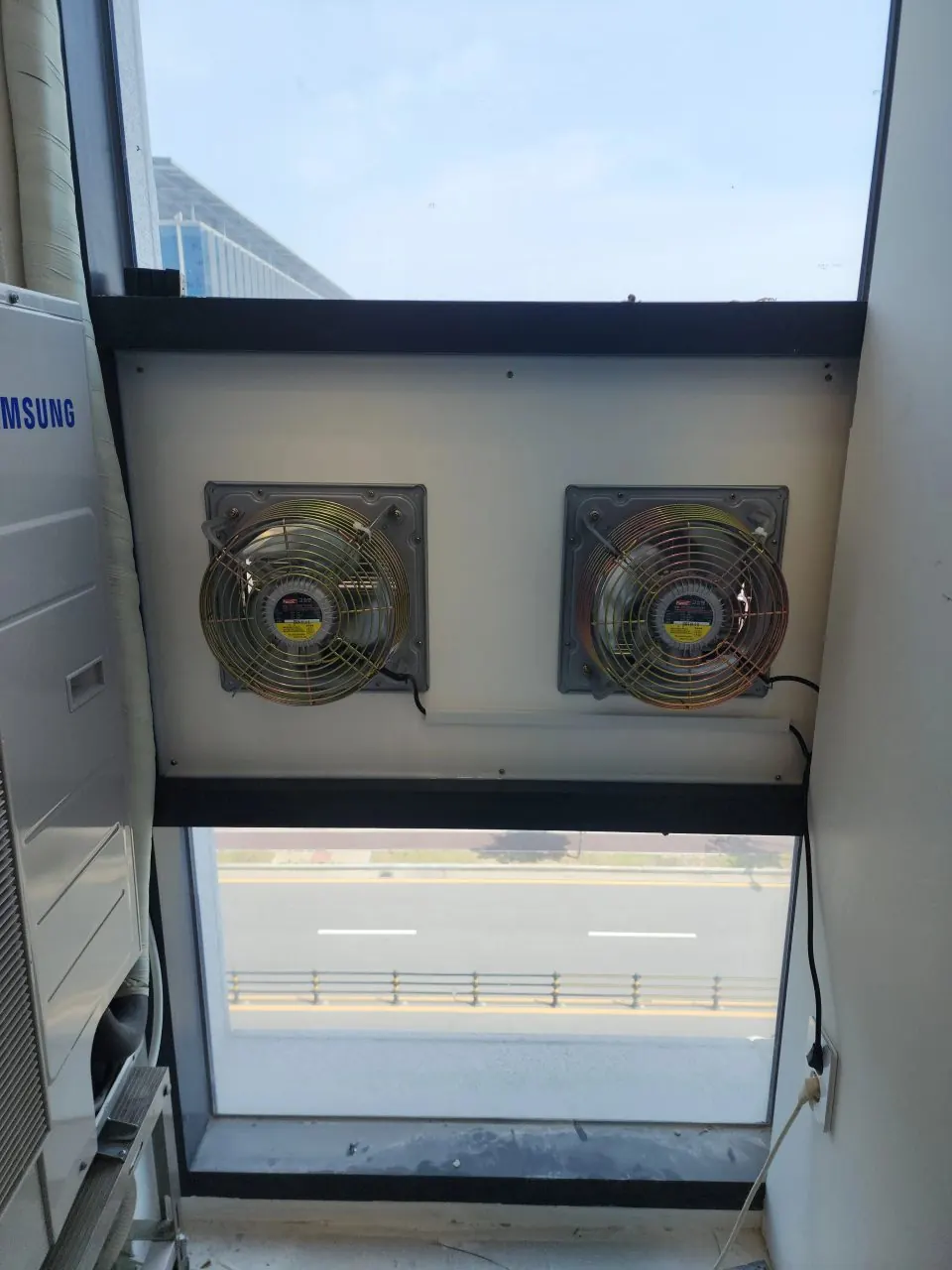오피스 창문 고압환풍기 설치 후 경기 성남시 분당구