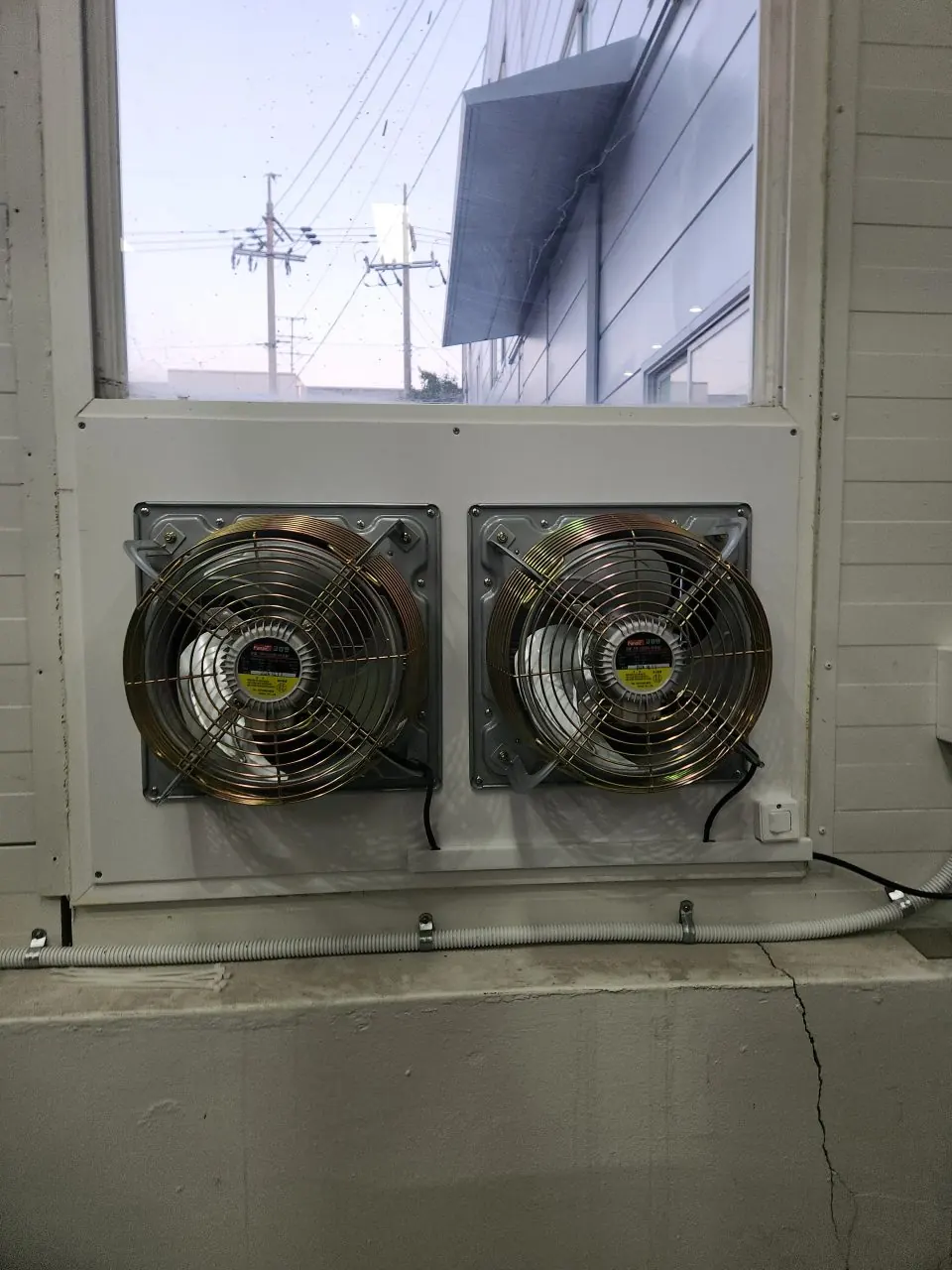 창고 고압환풍기 설치 후 경기 화성시